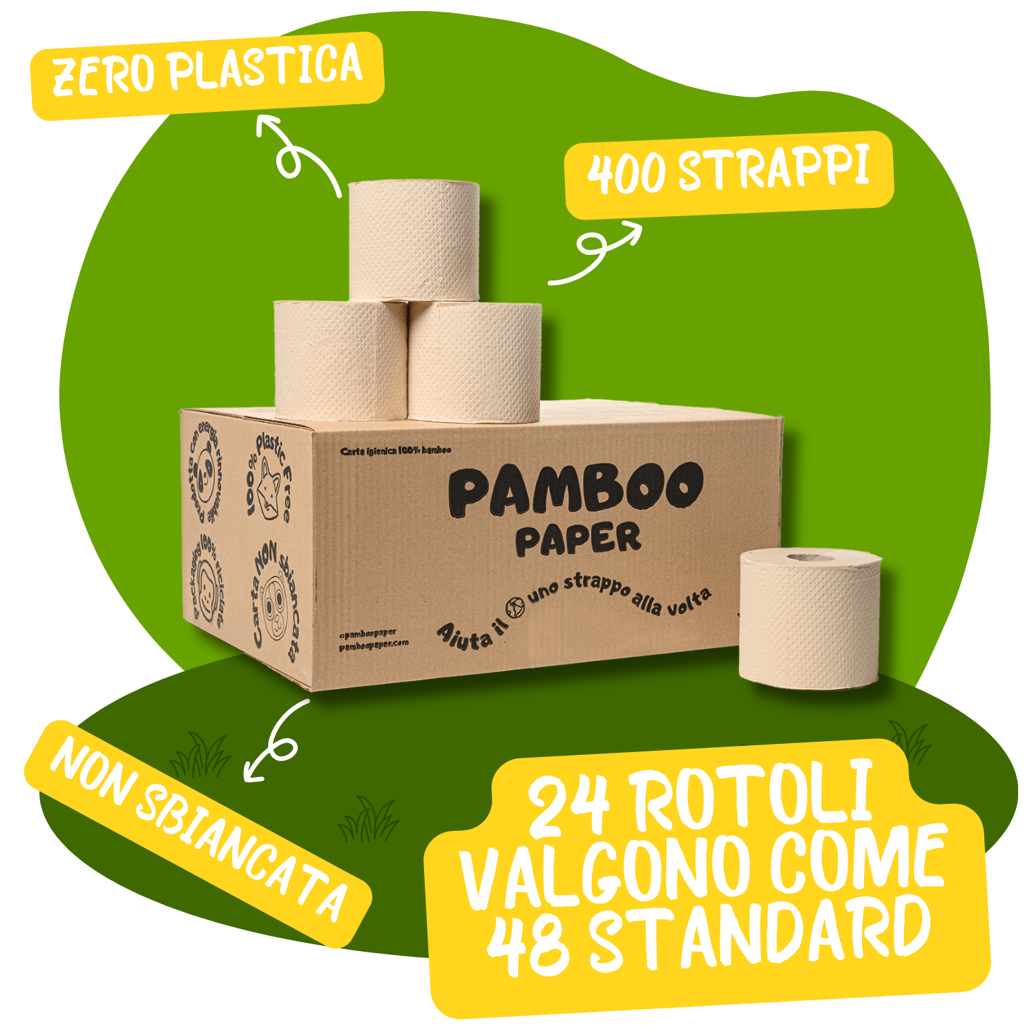 Set Scopino E Portarotolo In Bambù E Metallo – Bianco, Design Naturale Per Bagno (68x19,5x11 Cm)